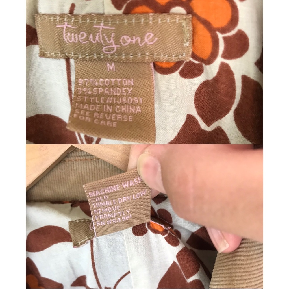 Forever 21 Corduroy Blazer Sz S - Picture 8 of 8